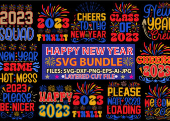 Happy new year SVG Bundle