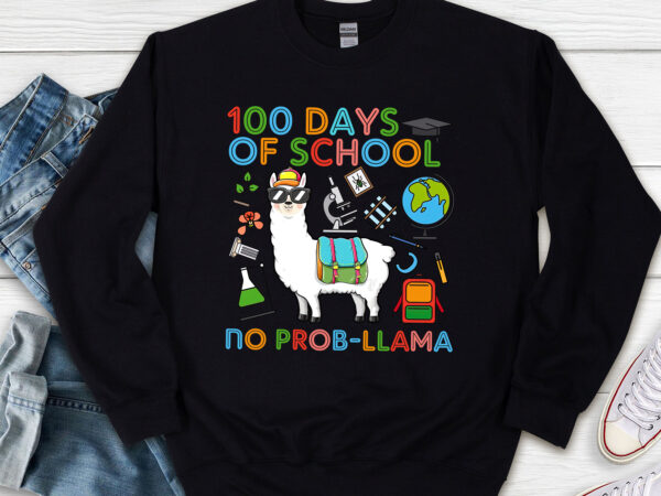 100 days of school no pro-llama cute back to school, 100th day of school, days of school png, funny back to school png file tl