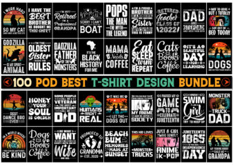 100 T-Shirt Design Bundle