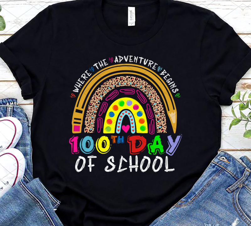100th Day Of School Teacher Funny 100 Days Smarter Rainbow NC