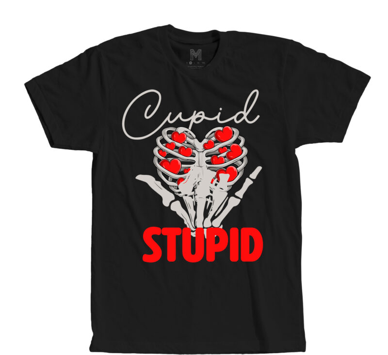 Cupid Stupid T-Shirt Design , Cupid Stupid SVG Cut File, Valentine's Day SVG Bundlevalentine’s svg bundle,valentines day svg files for cricut – valentine svg bundle – dxf png instant digital