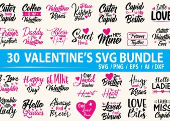 Valentines SVG Bundle t shirt vector art