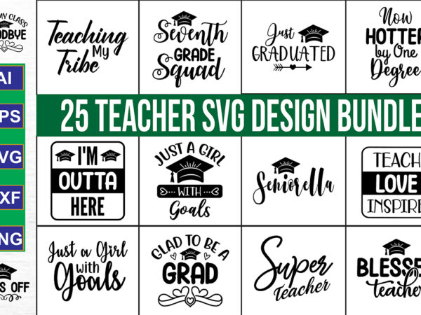 Teacher svg bundle t shirt designs for sale