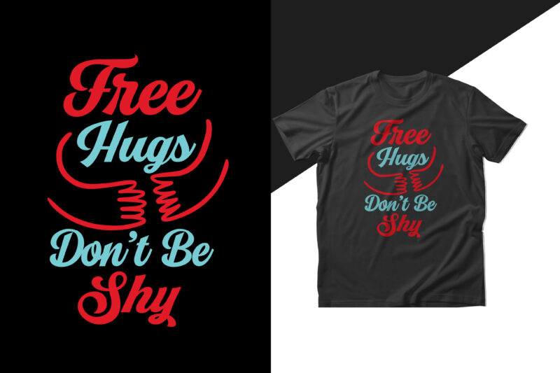 Hug day t shirt designs bundle