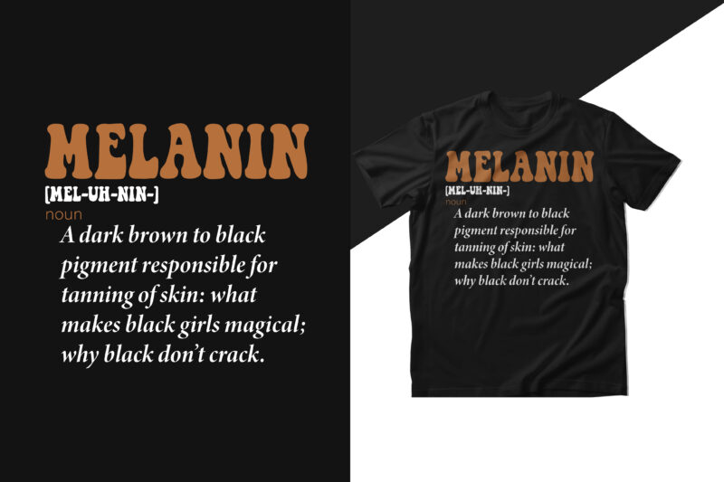 African American melanin t shirt design bundle