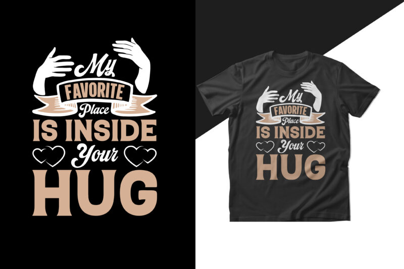 Hug day t shirt designs bundle