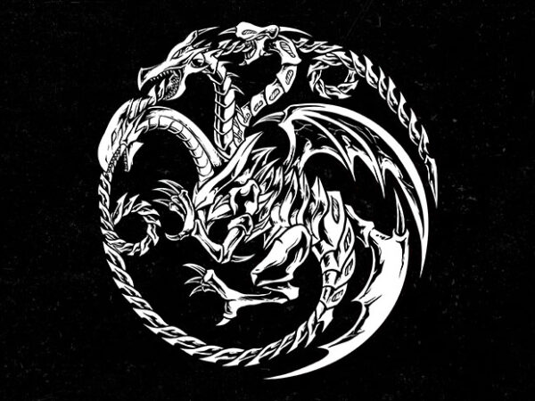 Ultimate dragon t shirt vector graphic