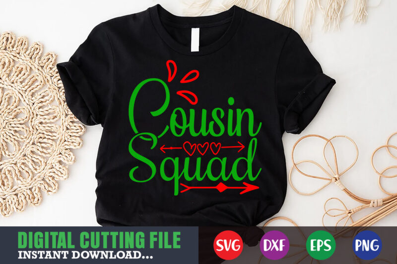 Cousin squad svg, print template, christmas naughty svg, christmas svg, christmas t-shirt, christmas svg shirt print template, svg, merry christmas svg, christmas vector, christmas sublimation design, christmas cut file