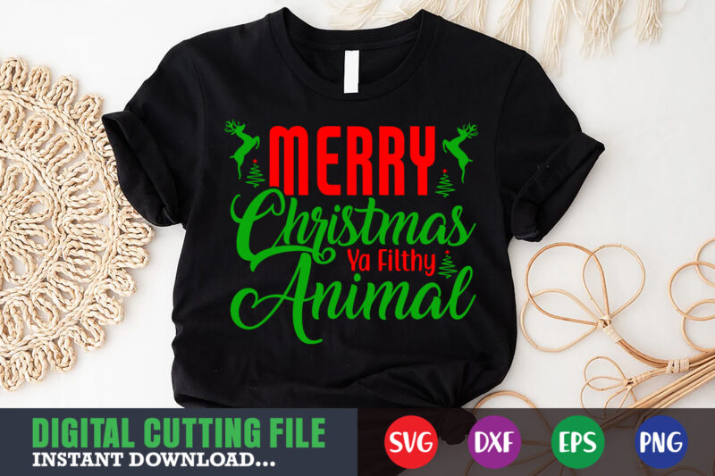 merry christmas y filthy animal svg, print template, christmas naughty svg, christmas svg, christmas t-shirt, christmas svg shirt print template, svg, merry christmas svg, christmas vector, christmas sublimation design, christmas