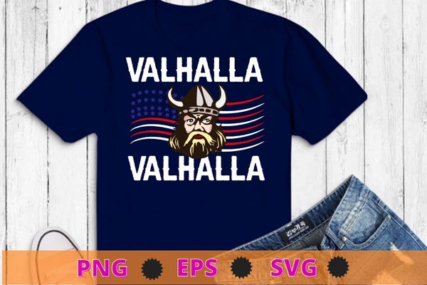 Until Valhalla Viking US Flag Vintage Shirt-Til Valhalla T-Shirt design svg, Valhalla Viking US Flag png, Norse Mythology, Valkyrie, Valhalla, Viking, Raven Nordic