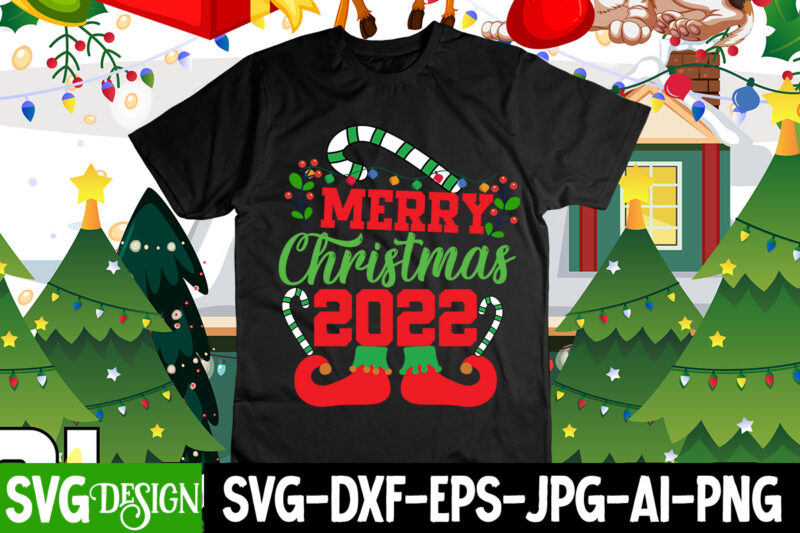 Merry Christmas 2022 T-Shirt Design, Merry Christmas 2022 SVG Cut File, Merry Christmas 2022 T-Shirt Design , Christmas SVG Mega Bundle , 220 Christmas Design , Christmas svg bundle ,