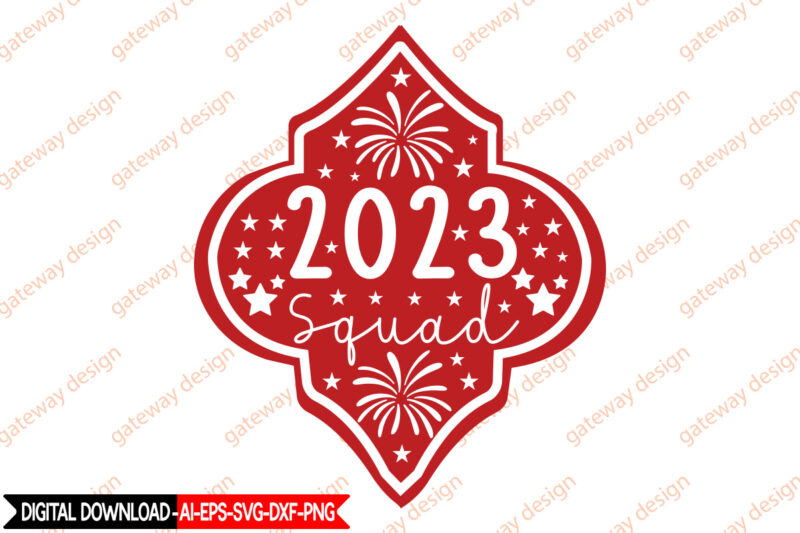 Happy New Year Arabesque SVG Bundle,Happy New Year SVG Bundle, Hello 2023 Svg, New Year Decoration, New Year Sign, Silhouette Cricut, Printable Vector, New Year Quote Svg Happy New Year