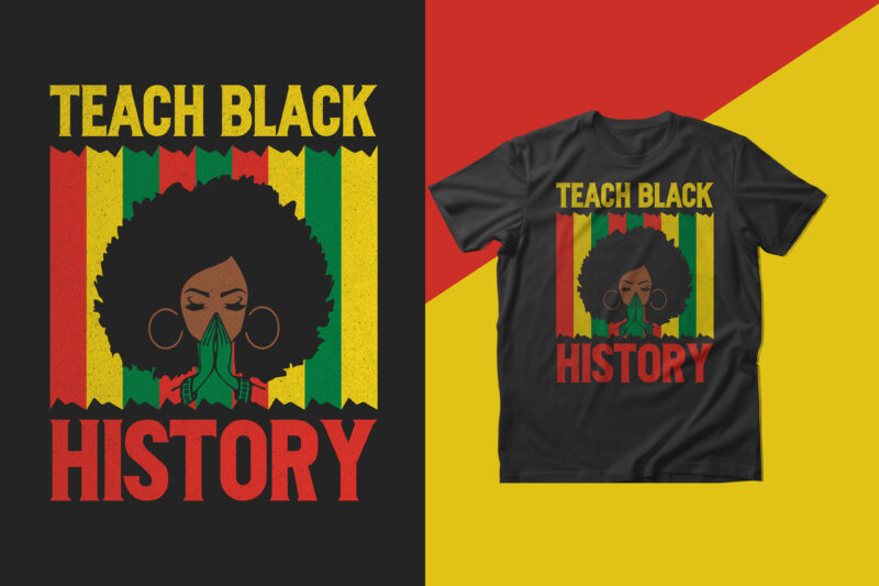 Black history month t shirt design