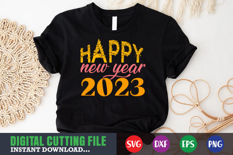 Happy new year 2023 SVG
