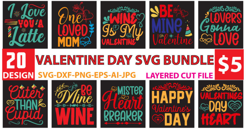 Valentine Day Svg Bundle