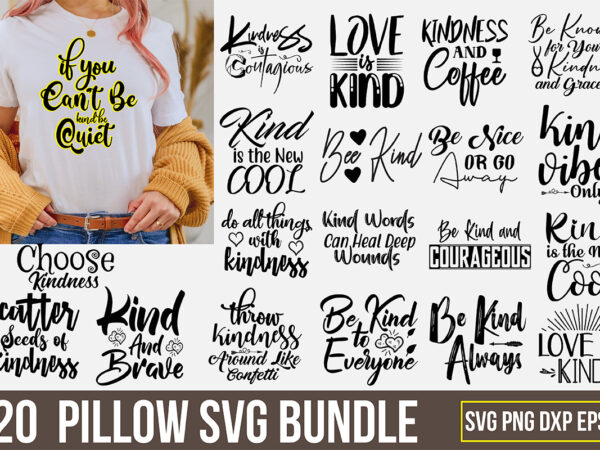 Pillow svg bundle t shirt illustration