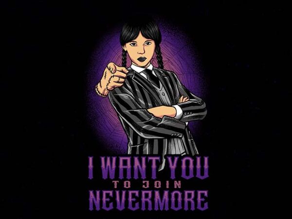 Join nevermore vector clipart