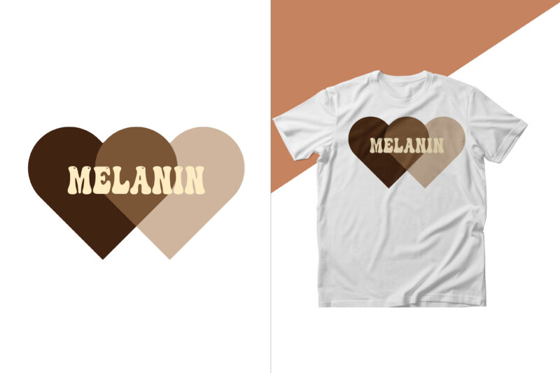 Melanin t shirt design bundle