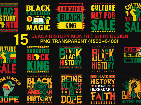 Black history t shirt design bundle