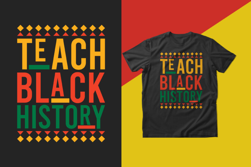 African american black history month t shirt design