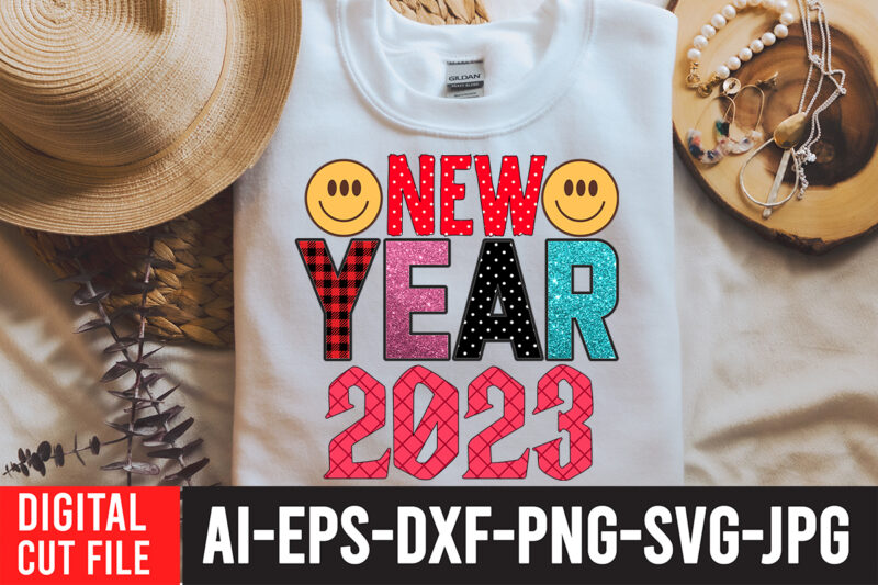 New Year Sublimation Bundle , Happy New Year 2023 Sublimation PNG , Happy New Year 2023,New Year SVG Cut File, New Year SVG Bundle, New Year Sublimation Design Bundle,Happy new