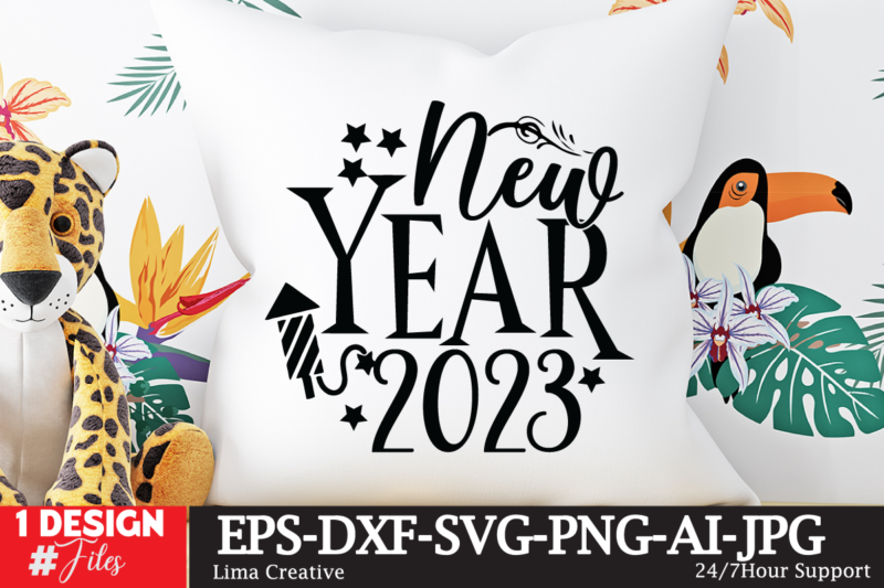 New Year 2023 T-shirt Design, New Year SVG Bundle , New Year Sublimation BUndle , New Year SVG Design Quotes Bundle , 365 New Days T-Shirt Design , 365 New