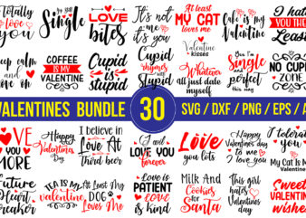 Valentines SVG Bundle t shirt vector art