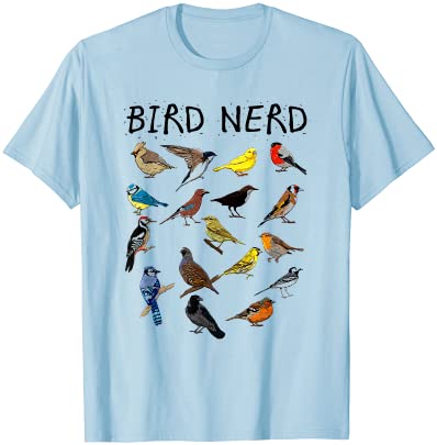 39bird nerd different kinds of bird39 cute bird gift shirt men
