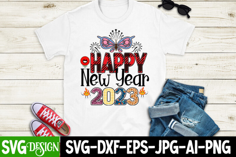 Happy New Year 2023 Sublimation T-Shirt Design , New Year Sublimation Design Bundle,Happy new year sublimation Design,New Year sublimation Bundle,New year bundle, 2023 png, Happy new year png, New Years