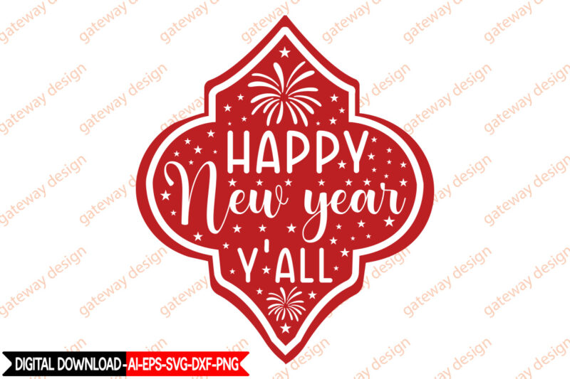 Happy New Year Arabesque SVG Bundle,Happy New Year SVG Bundle, Hello 2023 Svg, New Year Decoration, New Year Sign, Silhouette Cricut, Printable Vector, New Year Quote Svg Happy New Year