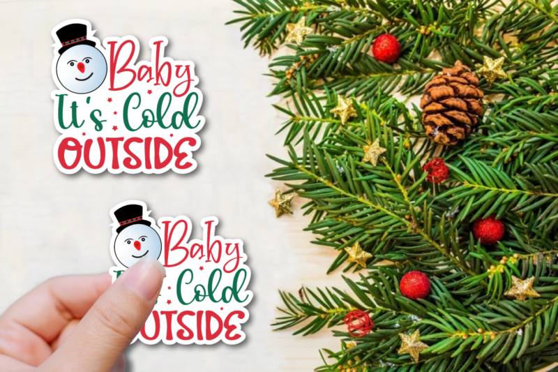 Christmas Gift Packaging Printable Sticker Bundle