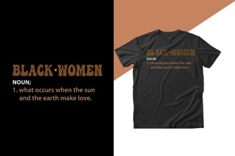 African melanin t shirt design bundle