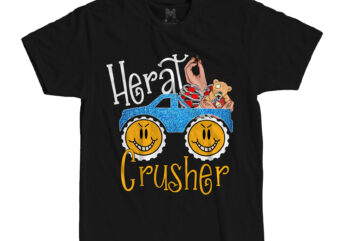 Heart Crusher T-Shirt Design , Heart Crusher SVG Cut File , Valentine’s Day SVG Bundlevalentine’s svg bundle,valentines day svg files for cricut – valentine svg bundle – dxf png instant