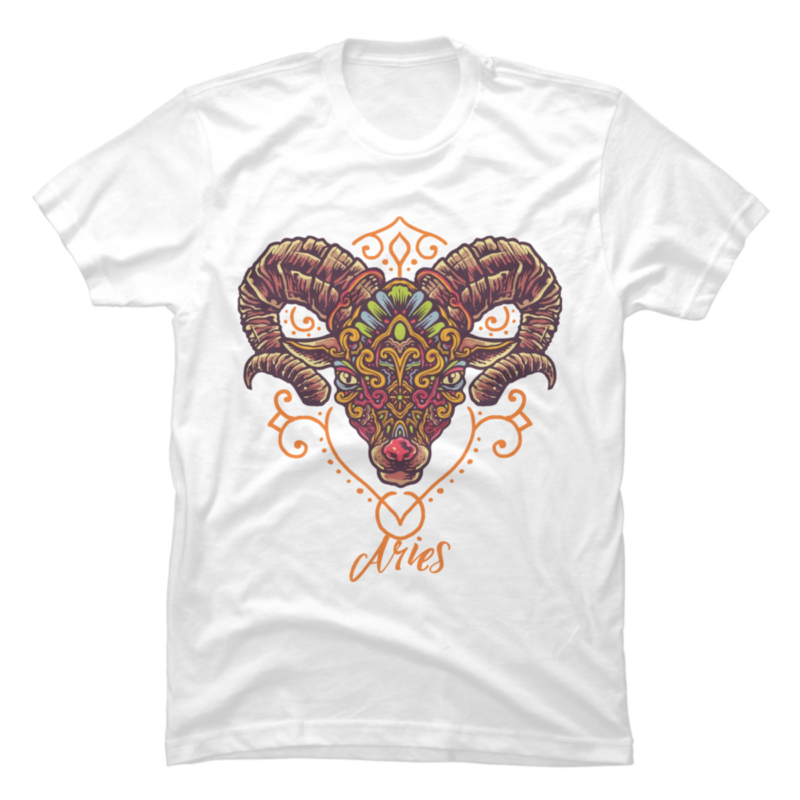 20 ARIES PNG T-shirt Designs Bundle For Commercial Use Part 3, ARIES T ...