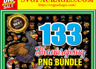 https://svgpackages.com 133 Thanksgiving PNG, Thanksgiving Turkey, Thankful Png, Blessed Png, Autumn Bundle, Fall Png Designs, Thanksgiving Fall, Digital Download 891112031