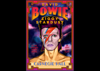 Bowie t shirt template