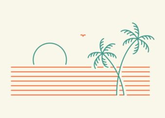 Summer Beach Vibes 2 t shirt template vector