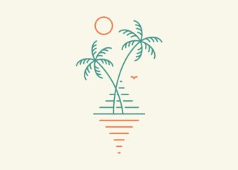 Summer Beach Vibes 3 t shirt template vector