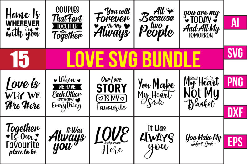 Valentines SVG Bundle