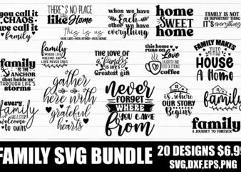 Family svg bundle