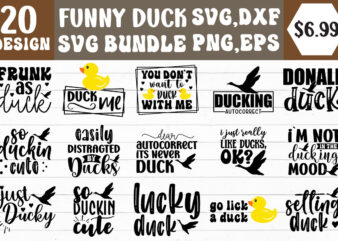 Funny Duck SVG Bundle