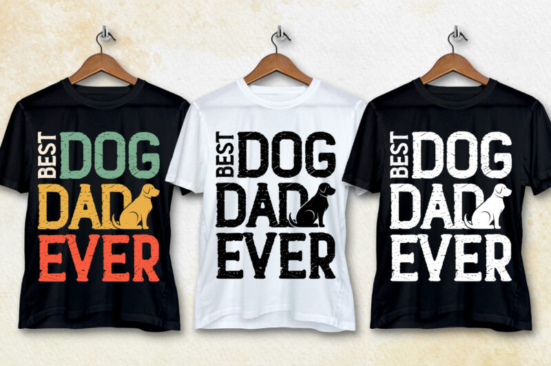 Dog Colorful T-Shirt Design Bundle