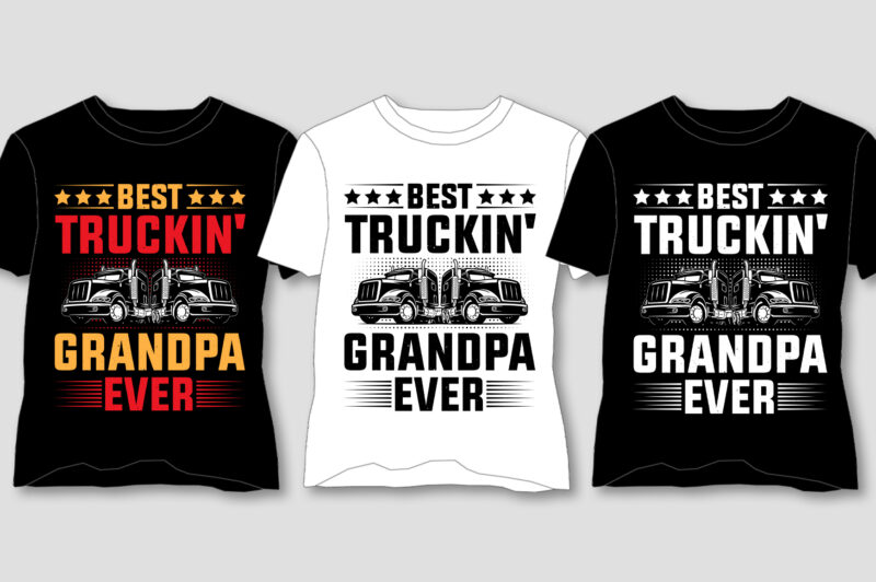 Grandpa Vintage T-Shirt Design Bundle