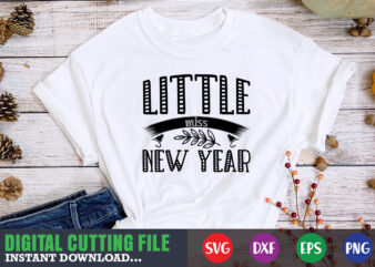 Little miss new year SVG