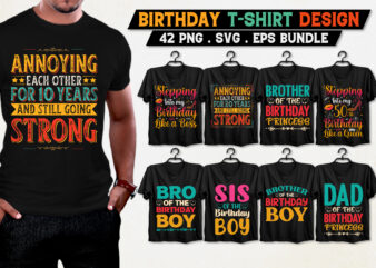 Birthday T-Shirt Design Bundle