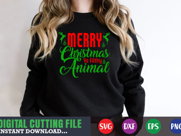 Merry christmas y filthy animal svg, print template, christmas naughty svg, christmas svg, christmas t-shirt, christmas svg shirt print template, svg, merry christmas svg, christmas vector, christmas sublimation design, christmas