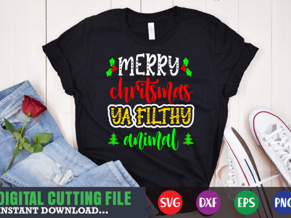 Merry christmas ya falthy animal svg, print template, christmas naughty svg, christmas svg, christmas t-shirt, christmas svg shirt print template, svg, merry christmas svg, christmas vector, christmas sublimation design, christmas