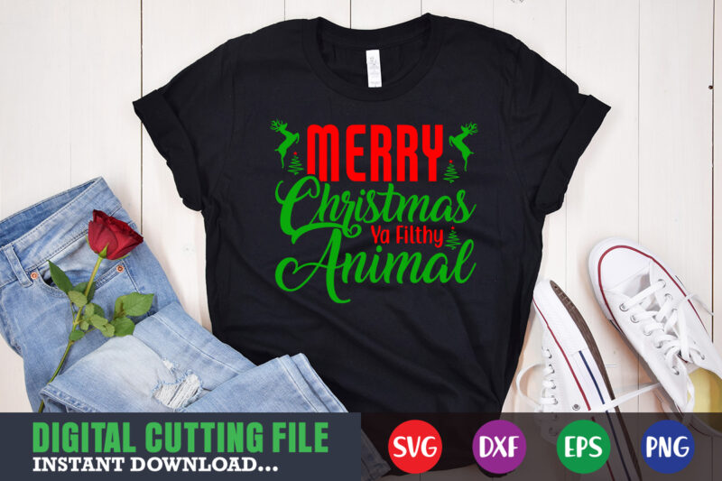 merry christmas y filthy animal svg, print template, christmas naughty svg, christmas svg, christmas t-shirt, christmas svg shirt print template, svg, merry christmas svg, christmas vector, christmas sublimation design, christmas