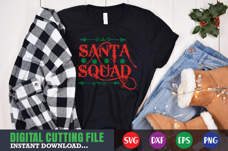 santa squad svg, print template, christmas naughty svg, christmas svg, christmas t-shirt, christmas svg shirt print template, svg, merry christmas svg, christmas vector, christmas sublimation design, christmas cut file