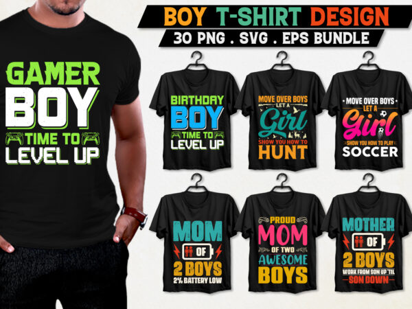 Boy T-Shirt Design Bundle Boy T-Shirt Design Bundle